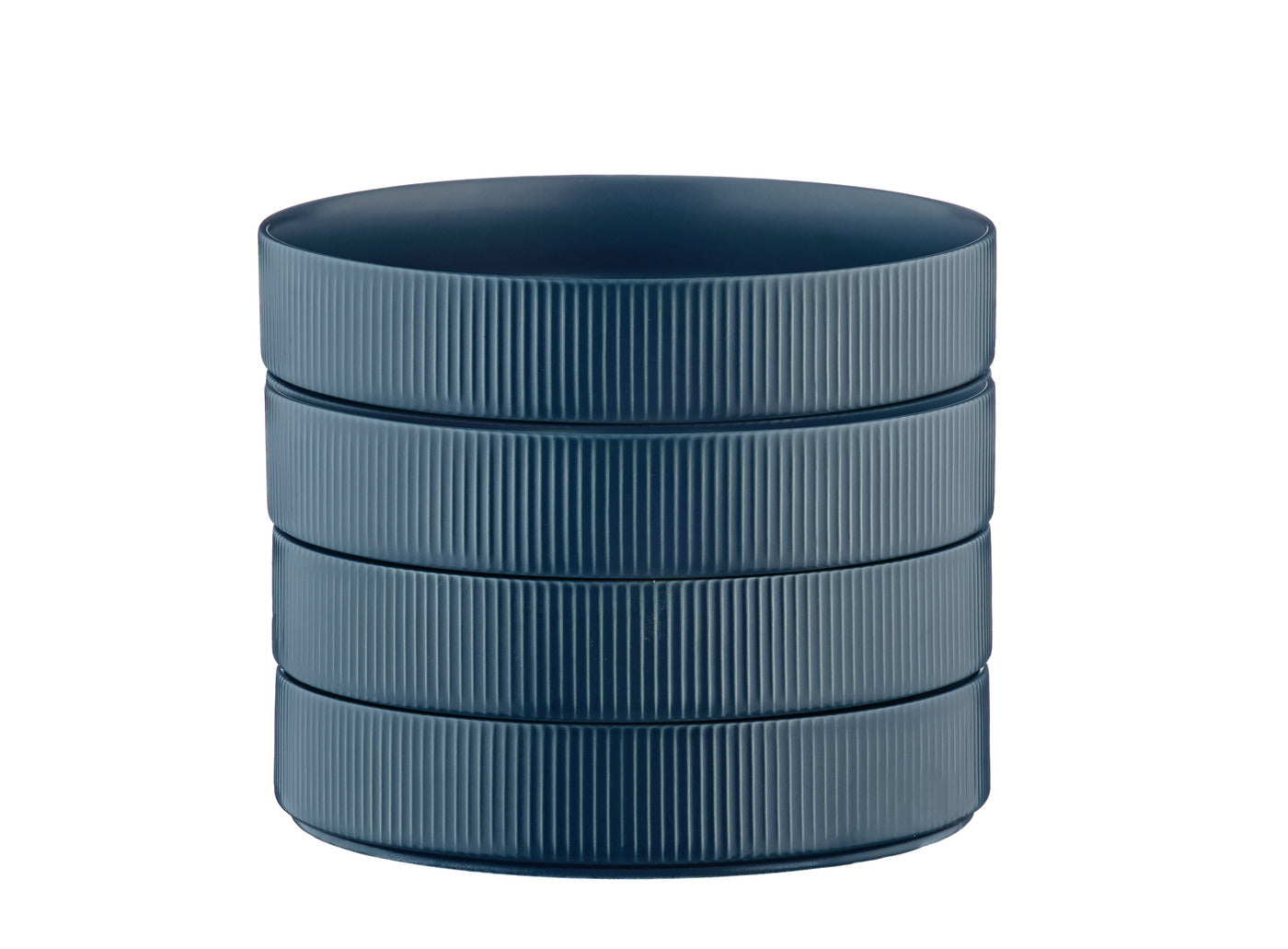 Assiette creuse SCANDI Ø21,5cm - 4 pièces - Marine