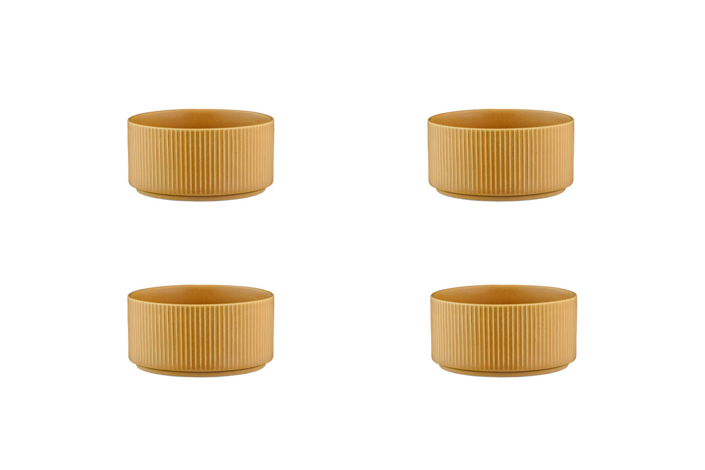 Bol SCANDI Ø12cm - 4 pièces - Ocre