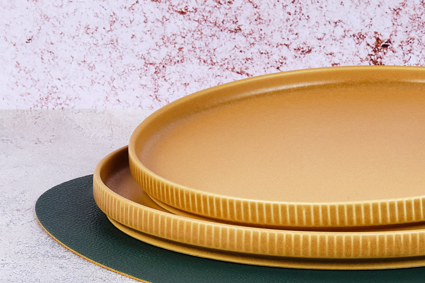Assiette SCANDI Ø21,5cm - 4 pièces - Ocre