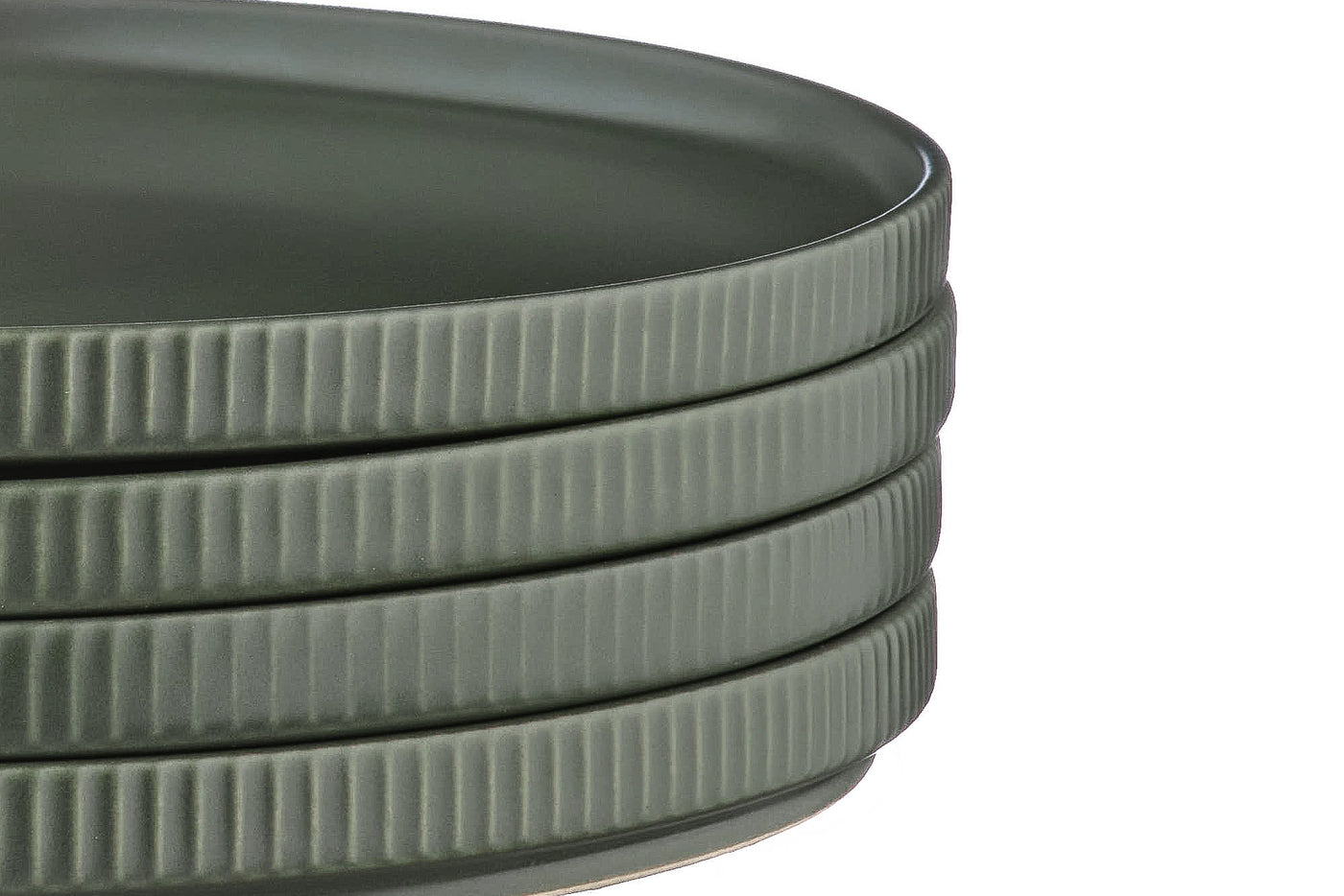 Assiette SCANDI Ø16,5cm - 4 pièces - Olive