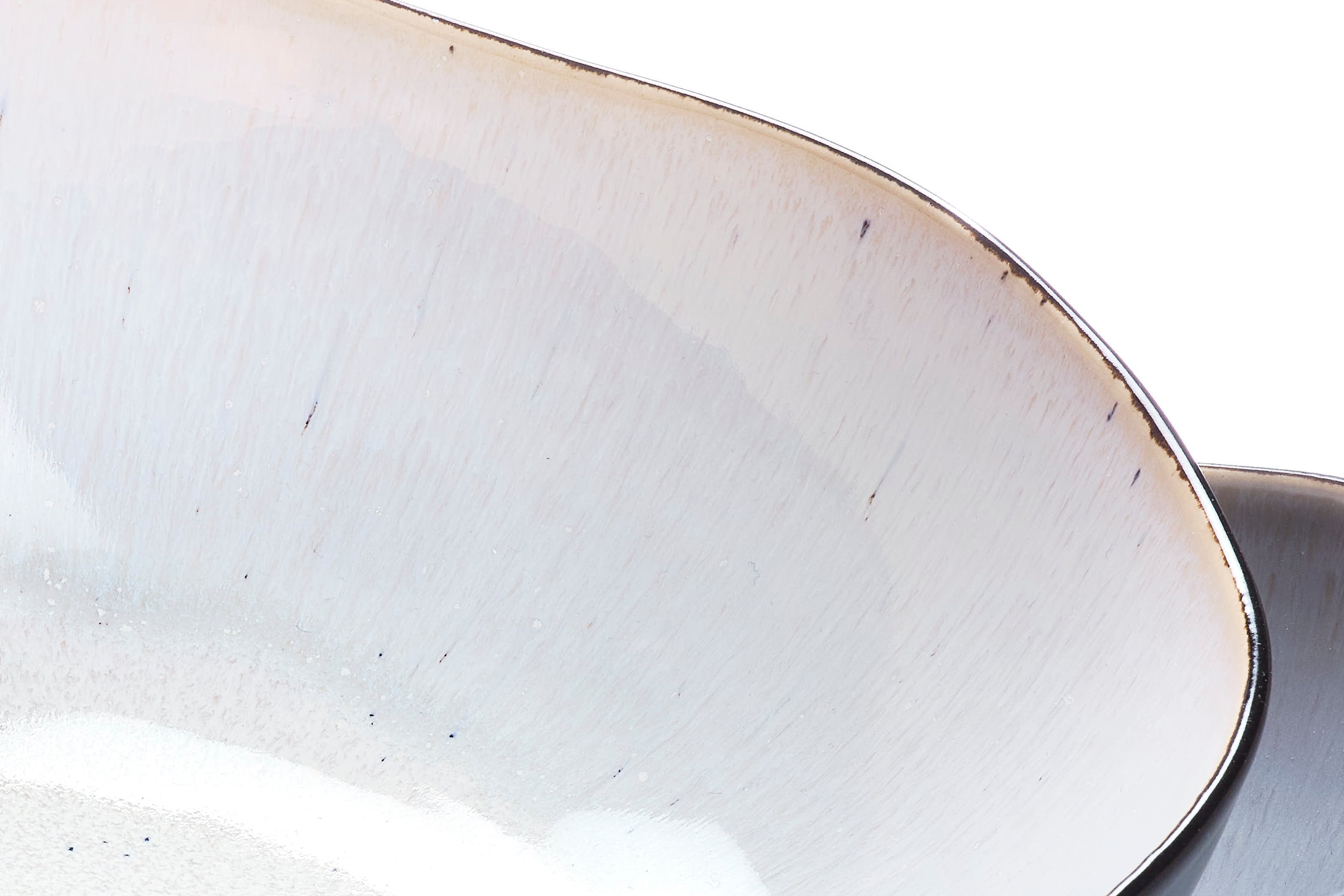 Saladier IRIS Ø24cm et Ø28,5cm - 2 pièces - Blanc ivoire