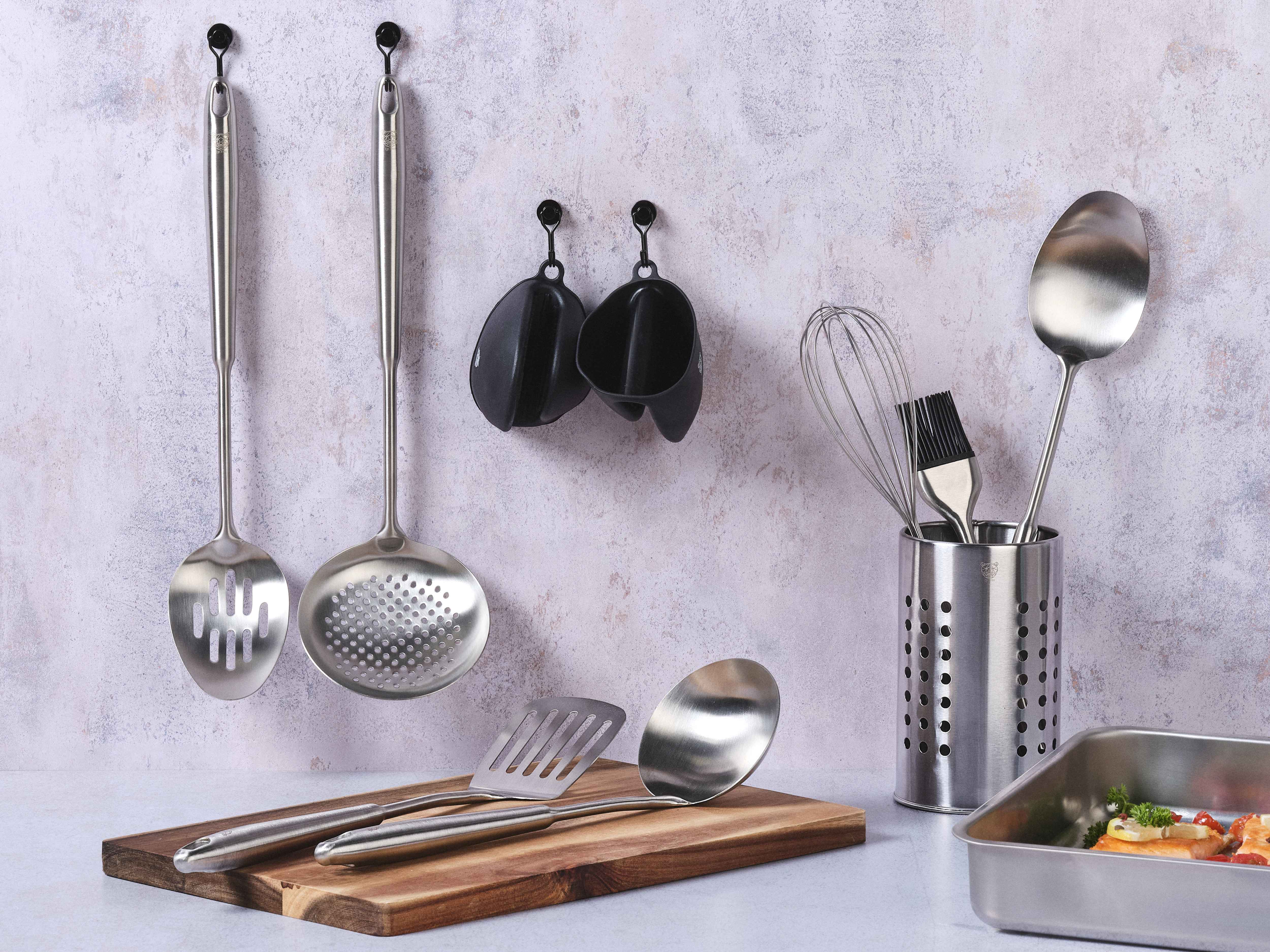 Set d'ustensiles de cuisine en acier inoxydable STAL - 10 pièces