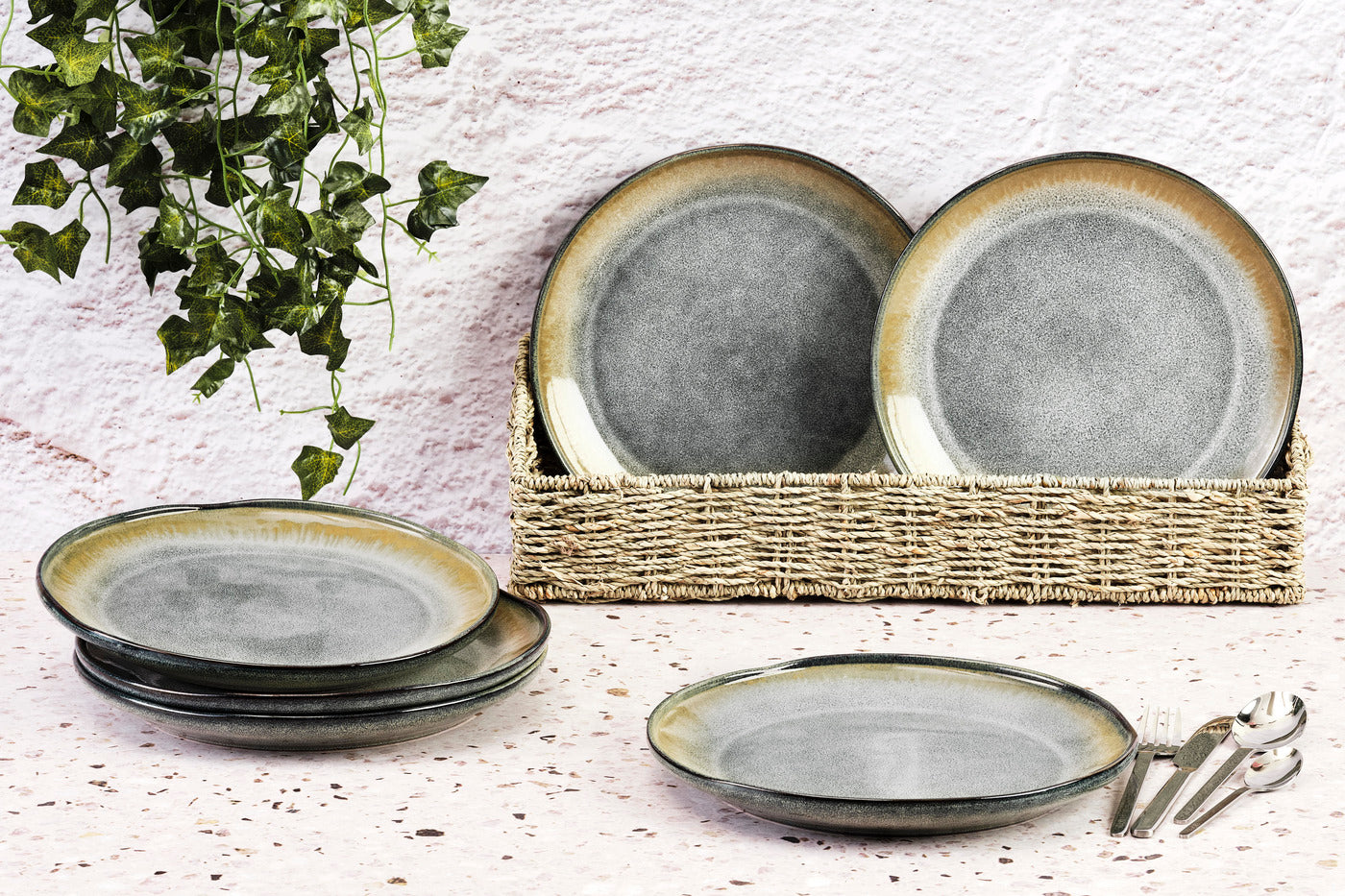 Assiette GENESIS Ø27cm - 6 pièces - Terre