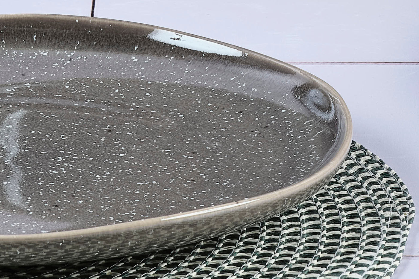 Assiette STELLAR Ø27cm - 6 pièces - Gris béton