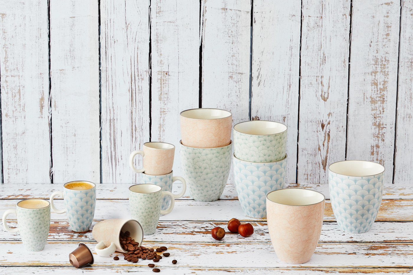 Mug PATTERN 30cl - 6 pièces - Pastel