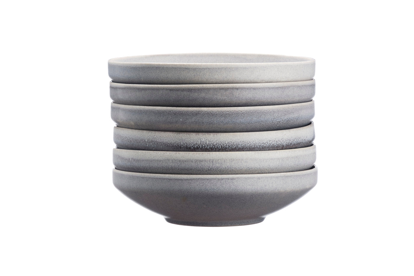 Assiette creuse STONE Ø20cm - 6 pièces - Gris lune