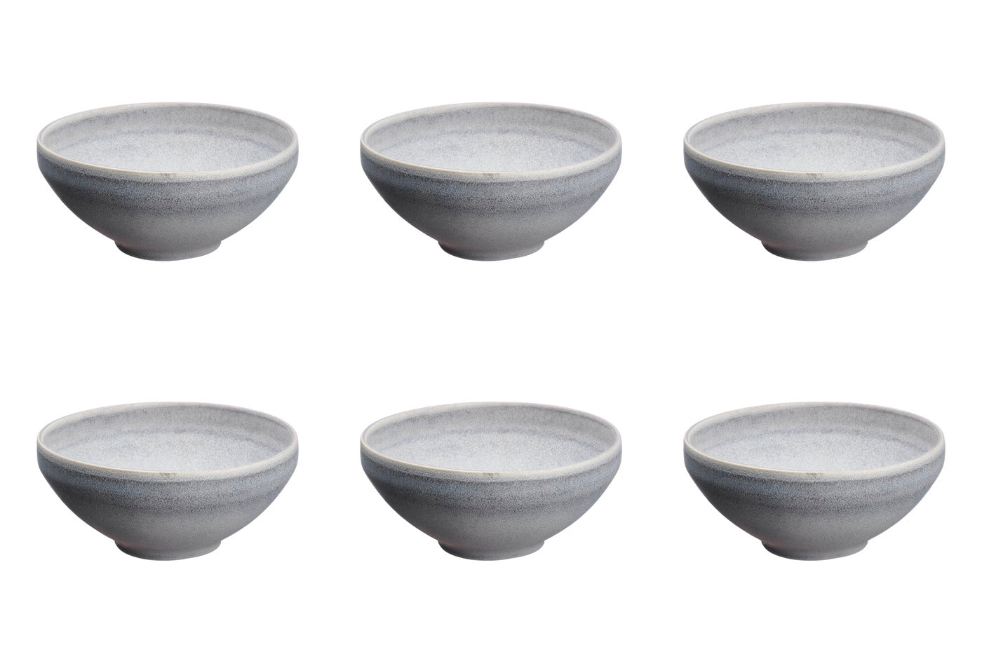 Bol STONE Ø15cm - 6 pièces - Gris lune