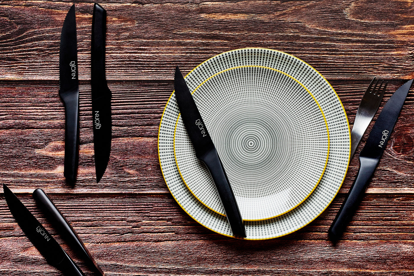 Assiette PATTERN Ø21cm - 6 pièces - Eclipse