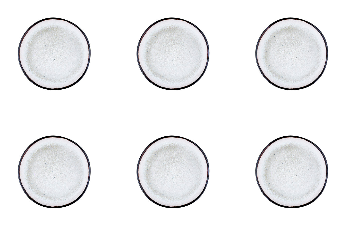Assiette IRIS Ø16cm - 6 pièces - Blanc ivoire