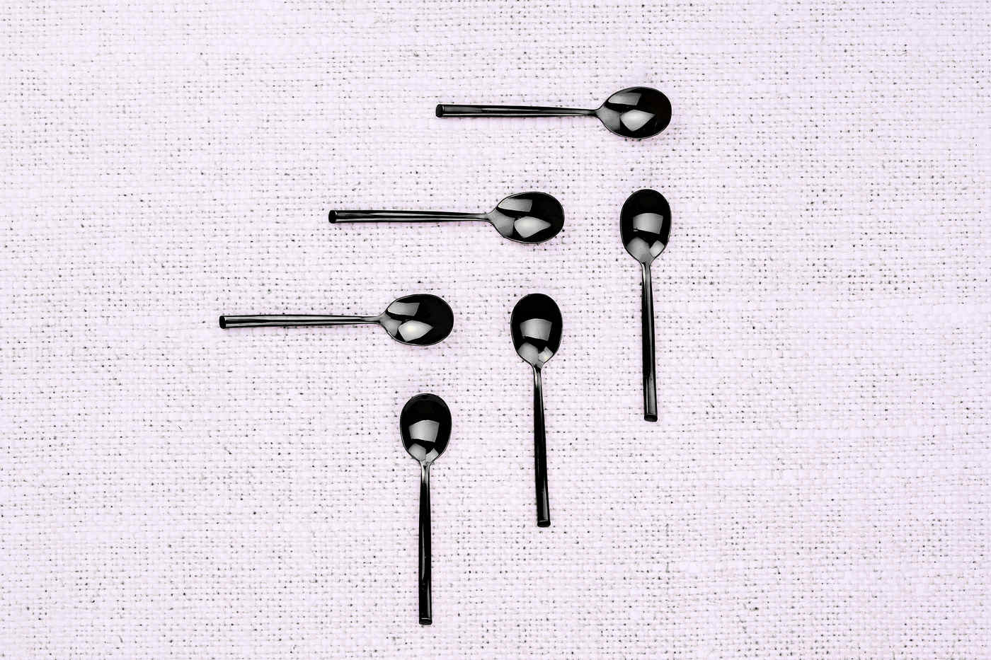 Coffret 6 petites cuillères KNUT - Black