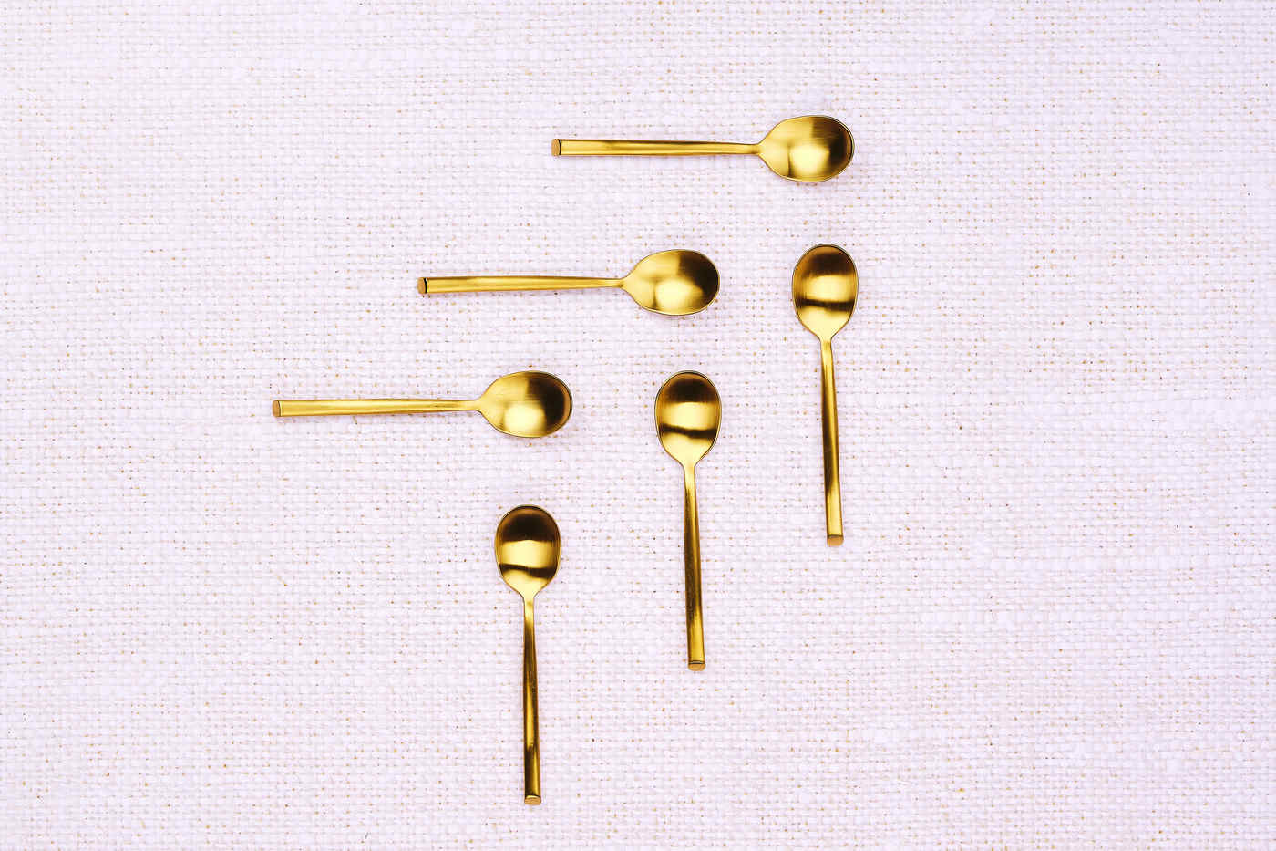 Coffret 6 petites cuillères KNUT - Gold