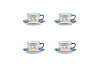 Tasse NAPOLI 20cl et soucoupe Ø15cm - 8 pièces - Agrume