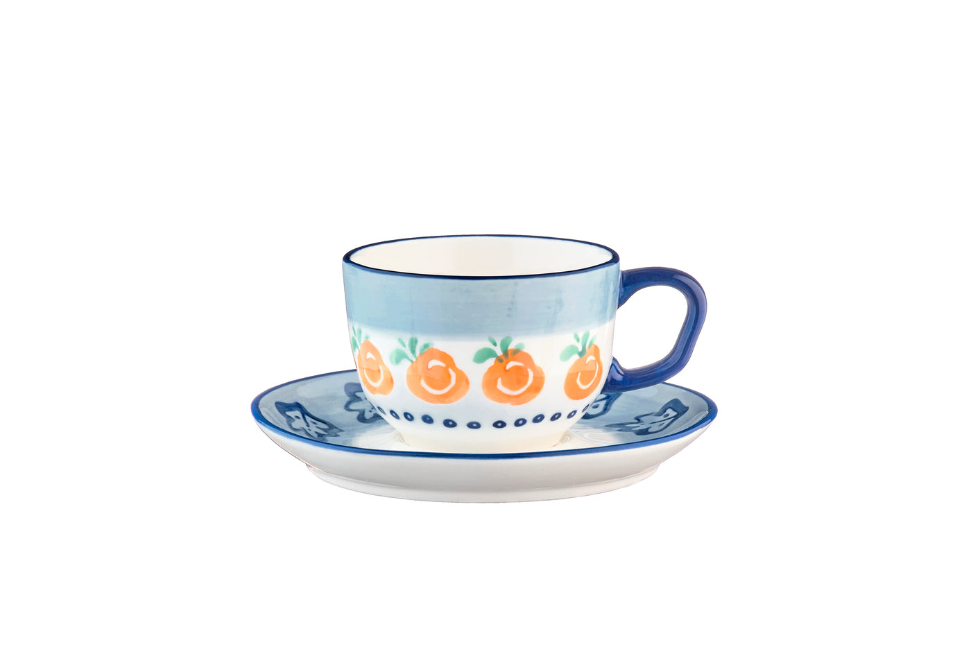 Tasse NAPOLI 20cl et soucoupe Ø15cm - 8 pièces - Agrume
