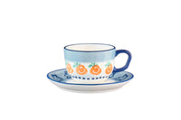 Tasse NAPOLI 20cl et soucoupe Ø15cm - 8 pièces - Agrume