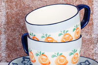 Tasse NAPOLI 20cl et soucoupe Ø15cm - 8 pièces - Agrume
