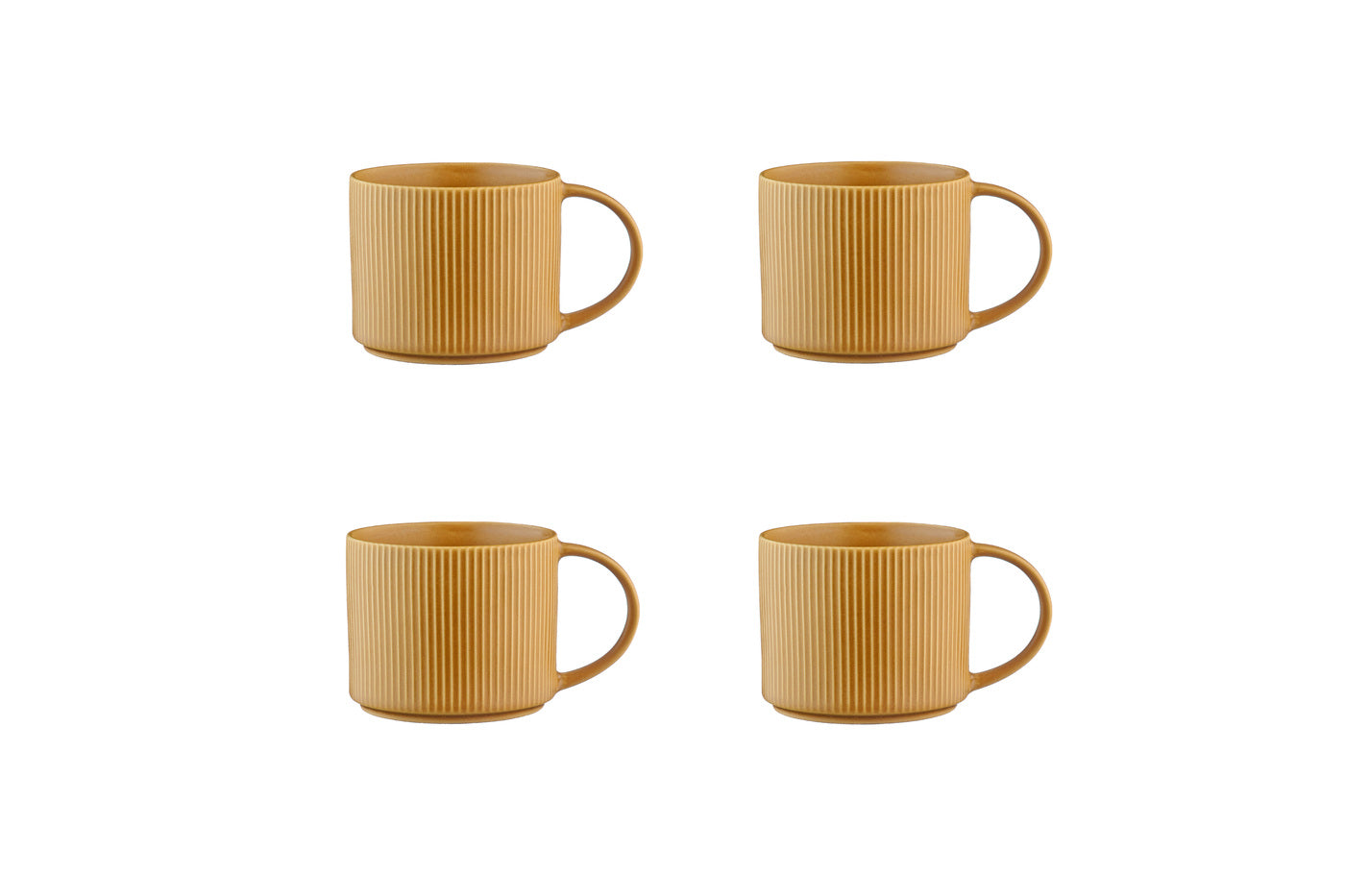 Mug SCANDI 50cl - 4 pièces - Ocre