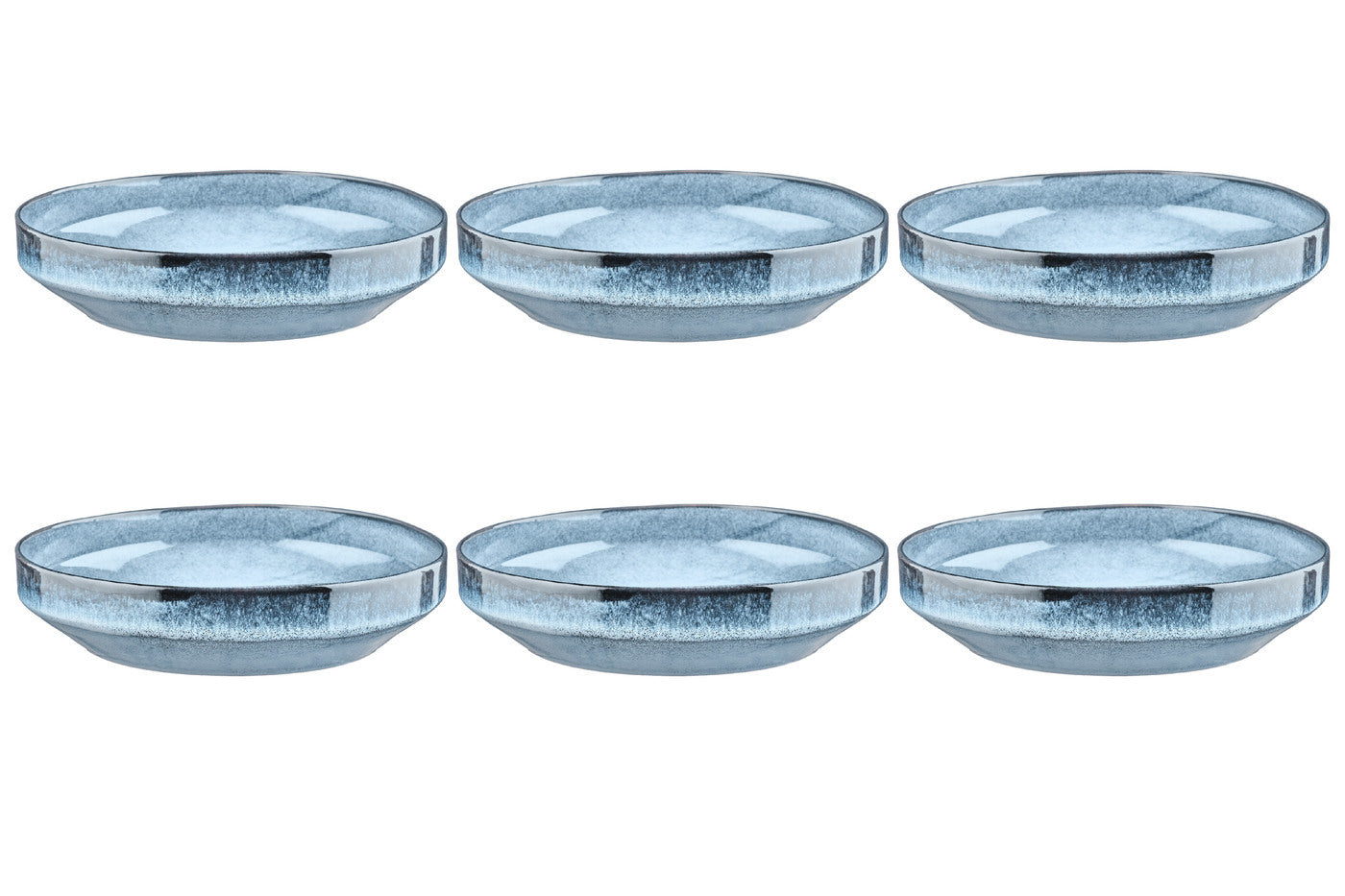 Assiette creuse GENESIS Ø21cm - 6 pièces - Mer