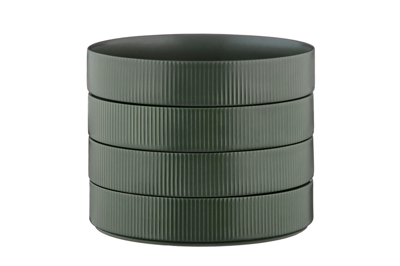 Assiette creuse SCANDI Ø21,5cm - 4 pièces - Olive