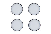 Assiette GOURMET Ø21,5cm - 4 pièces - Onyx