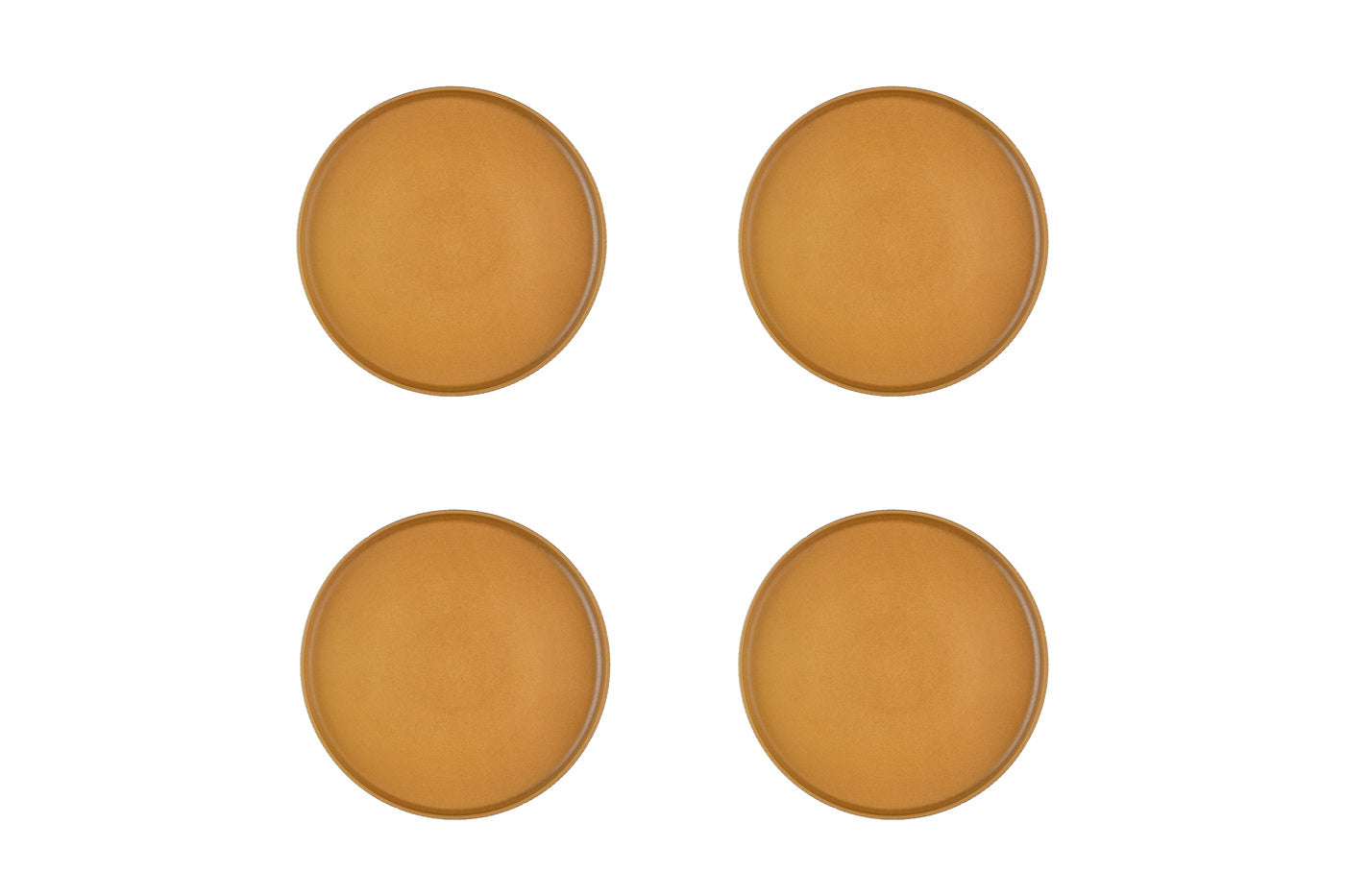 Assiette SCANDI Ø21,5cm - 4 pièces - Ocre