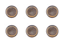 Assiette GENESIS Ø16,5cm - 6 pièces - Basalte