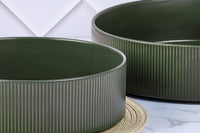 Saladier SCANDI Ø21,5cm et Ø27,5cm - 2 pièces - Olive