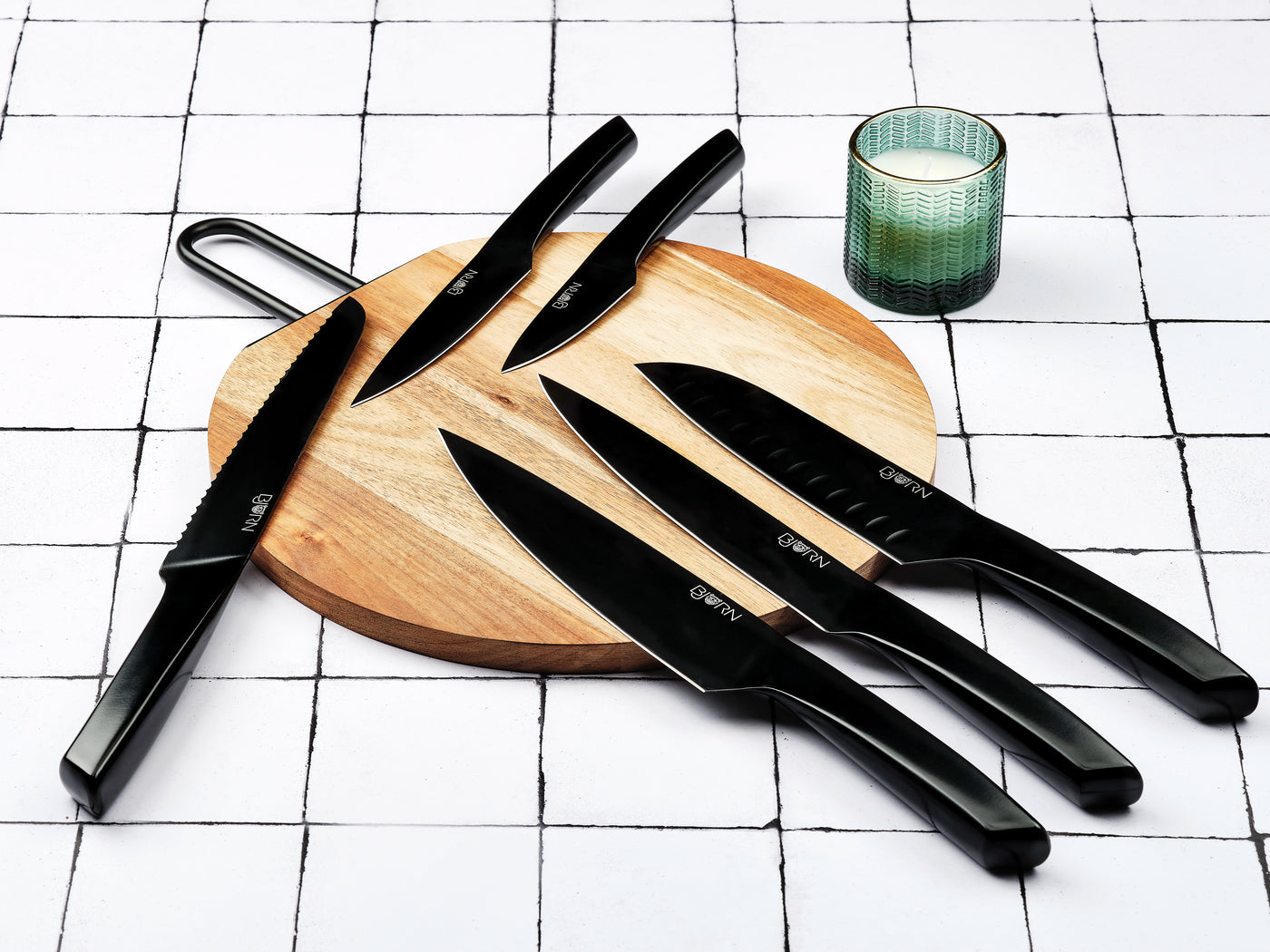 Bloc couteaux de cuisine JENSEN RAUMA - 7 pièces