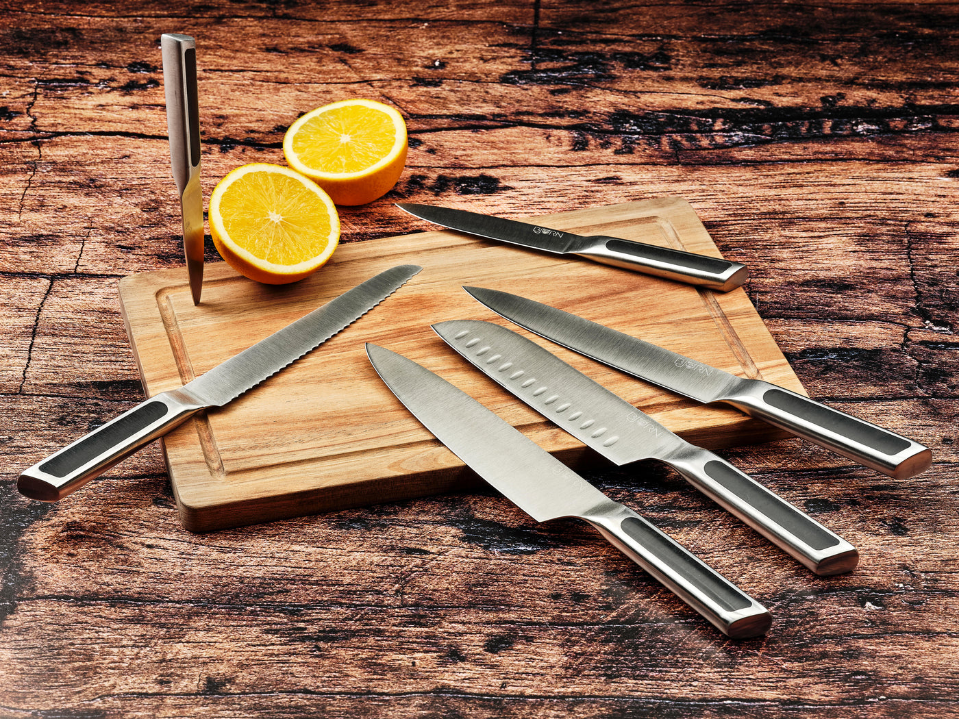 Bloc couteaux de cuisine et couteaux à steak LOKI LOVIISA - 14 pièces
