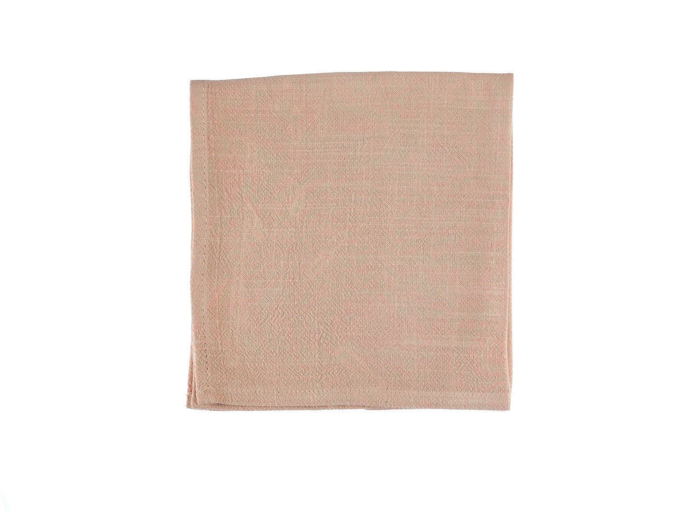 Serviette de table - 6 pièces - Lin et coton rose pâle