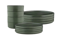 Service Les Essentiels SCANDI - 12 pièces - Olive