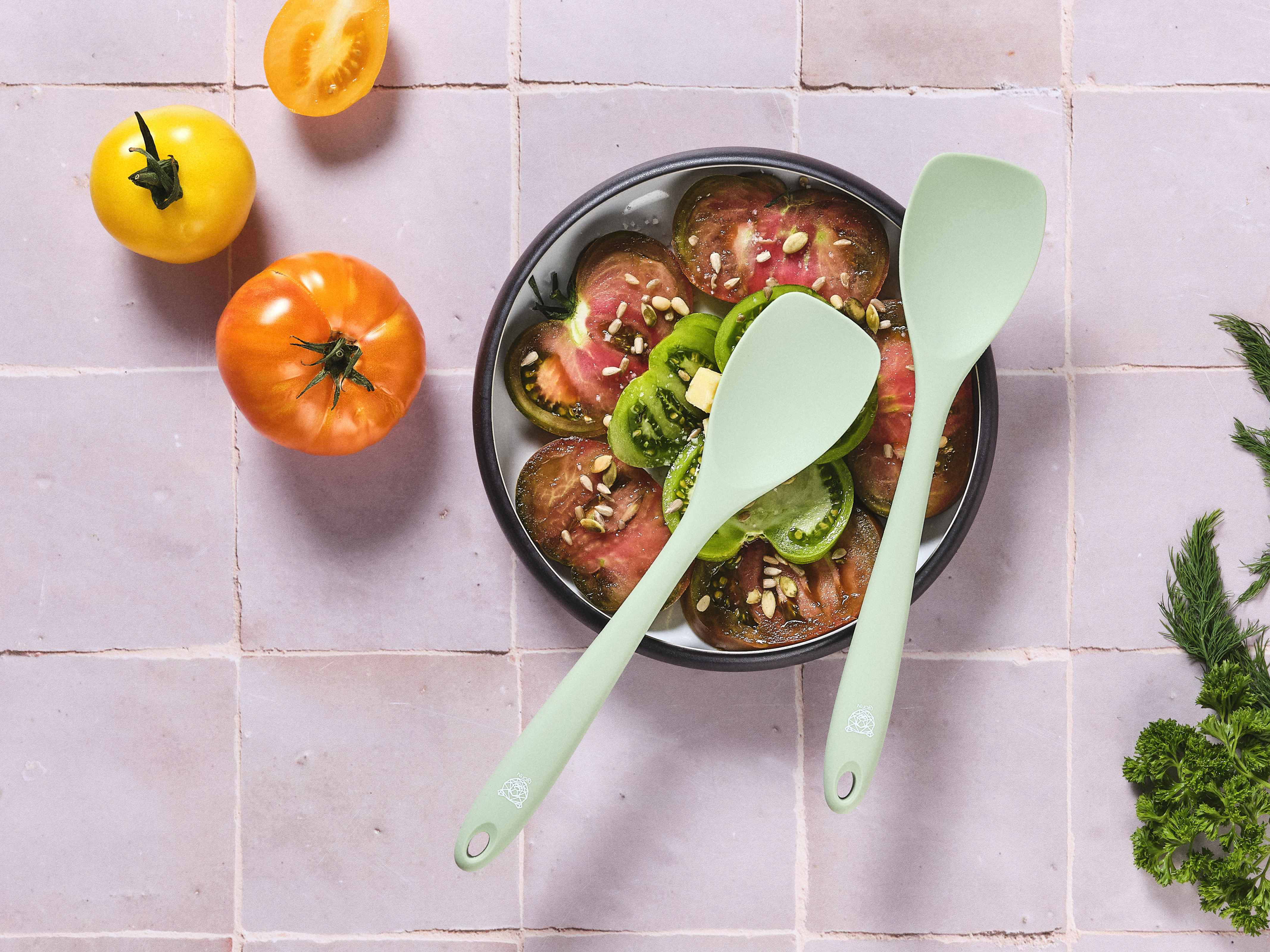 Couverts à salade en silicone IVAR