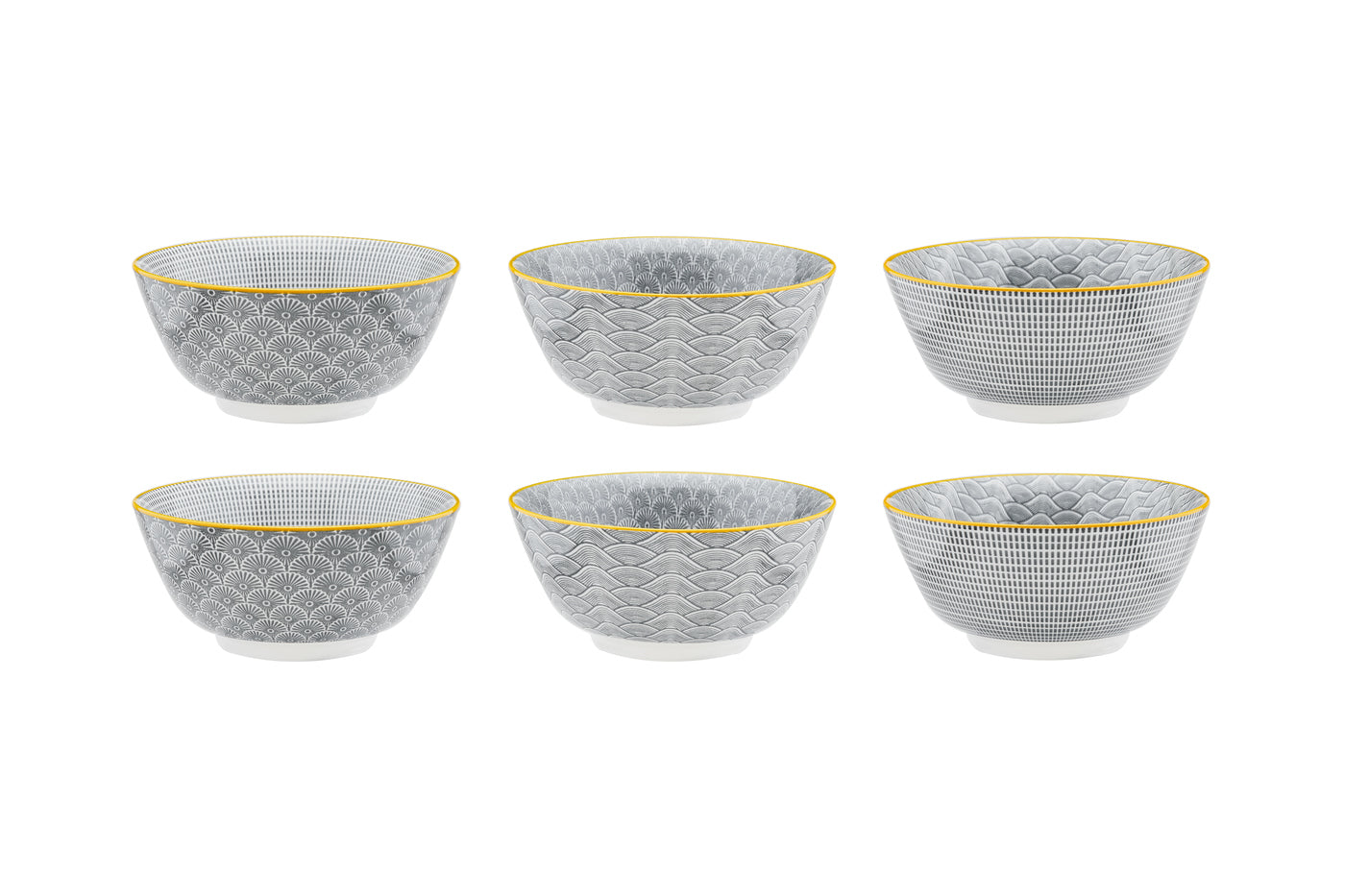 Bol PATTERN Ø15cm - 6 pièces - Eclipse