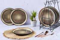 Assiette IRIS Ø26cm - 6 pièces - Marron sauvage