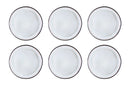 Assiette IRIS Ø26cm - 6 pièces - Blanc ivoire