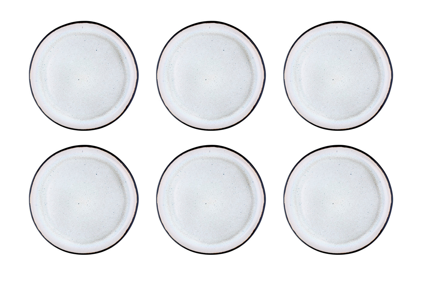 Assiette IRIS Ø26cm - 6 pièces - Blanc ivoire