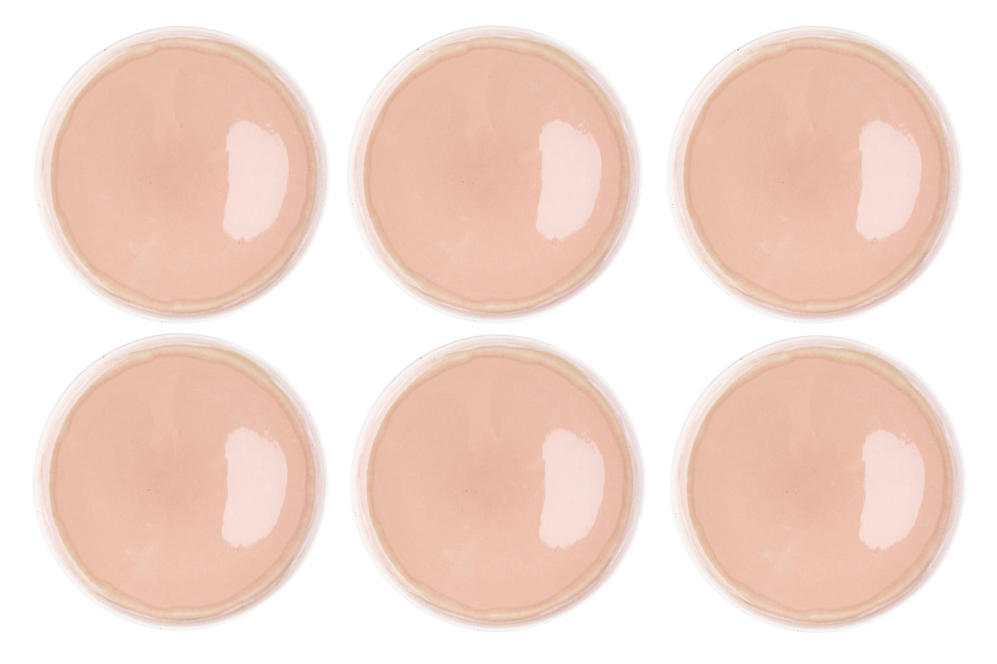 Assiette OXYGEN Ø27cm - 6 pièces - Rose poudre