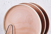 Assiette OXYGEN Ø27cm - 6 pièces - Rose poudre