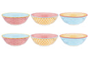 Bol PATTERN Ø21cm - 6 pièces - Color