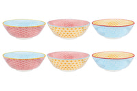 Bol PATTERN Ø21cm - 6 pièces - Color