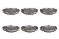 Assiette creuse STELLAR Ø22,5cm - 6 pièces - Gris béton