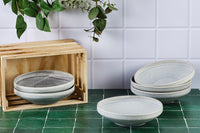 Assiette creuse STONE Ø20cm - 6 pièces - Gris lune