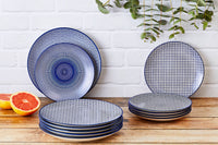 Assiette PATTERN Ø21cm - 6 pièces - Dark blue