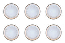 Assiette IRIS Ø21,5cm - 6 pièces - Blanc ivoire