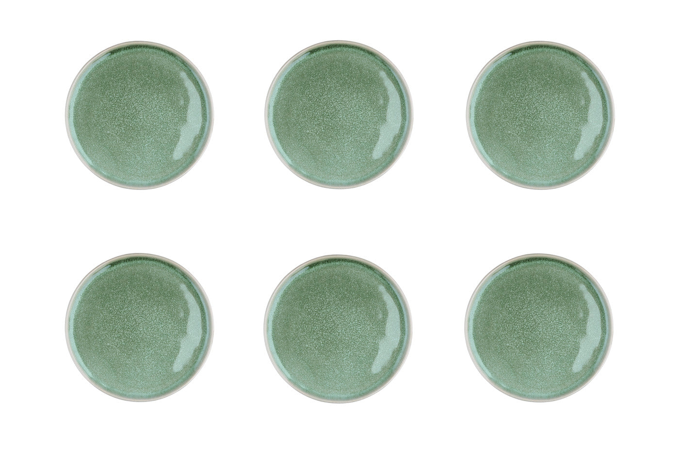Assiette MAGMA Ø20cm - 6 pièces - Menthe
