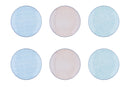 Assiette PATTERN Ø21cm - 6 pièces - Pastel