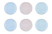 Assiette PATTERN Ø21cm - 6 pièces - Pastel