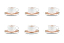 Tasse 20cl et soucoupe Ø15cm OXYGEN - 12 pièces - Rose poudre