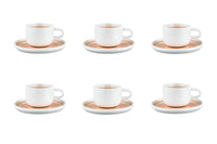 Tasse 20cl et soucoupe Ø15cm OXYGEN - 12 pièces - Rose poudre