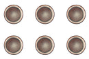 Assiette IRIS Ø16cm - 6 pièces - Marron sauvage