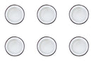 Assiette IRIS Ø16cm - 6 pièces - Blanc ivoire